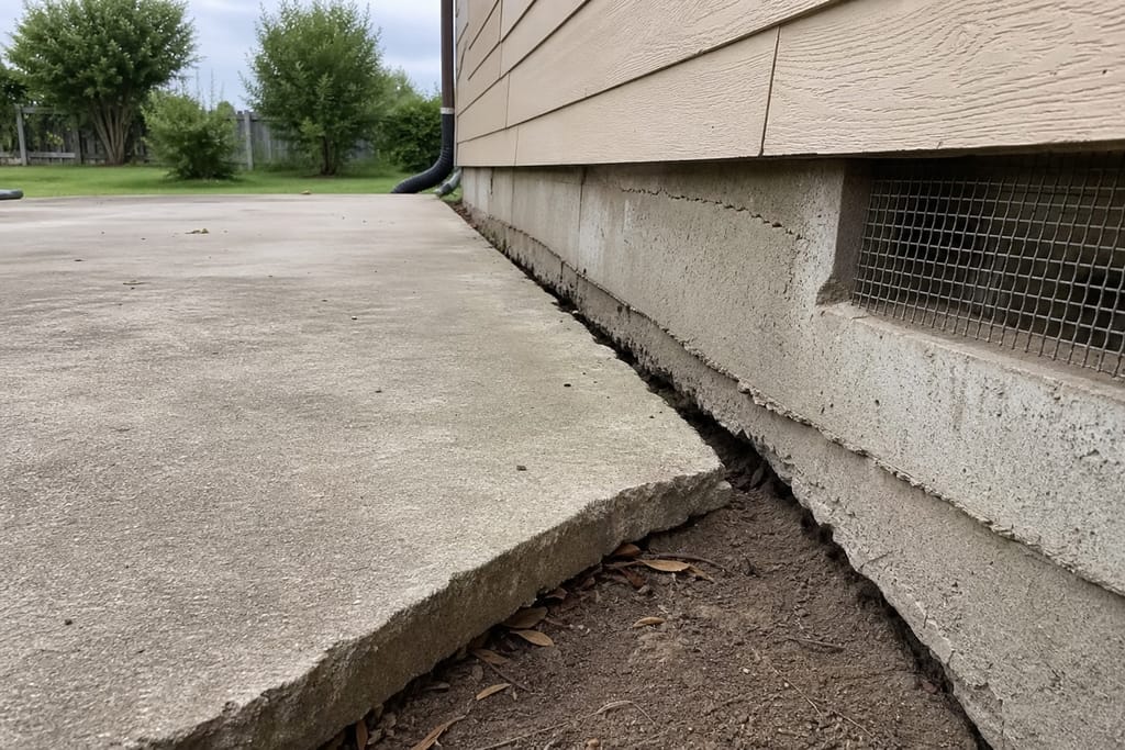 Foundation-Adjacent Concrete Repair photo